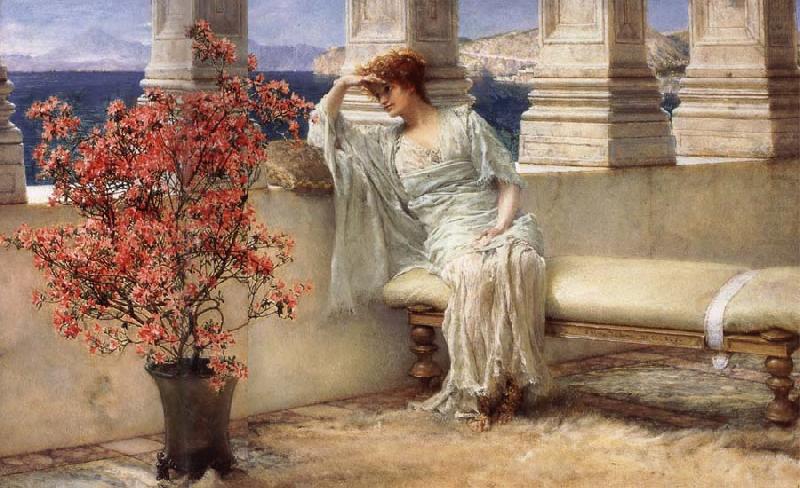 Her Eyes are with Her Thoughts and They are Far away, Sir Lawrence Alma-Tadema,OM.RA,RWS